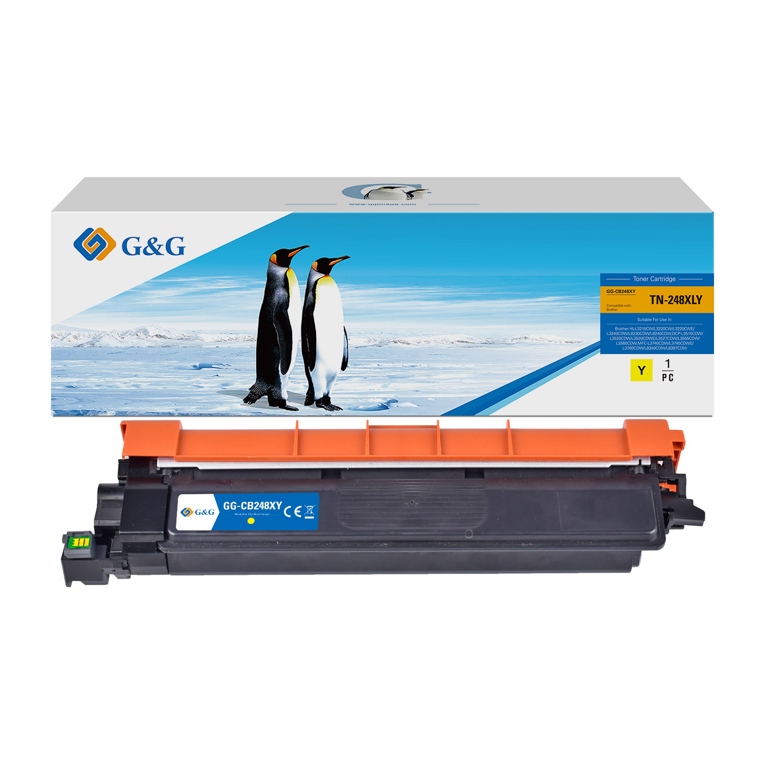 Ersetzt Brother TN-248XLY Laser Toner Drucker Printer Tonerpatrone (2300 Seiten) - Gelb