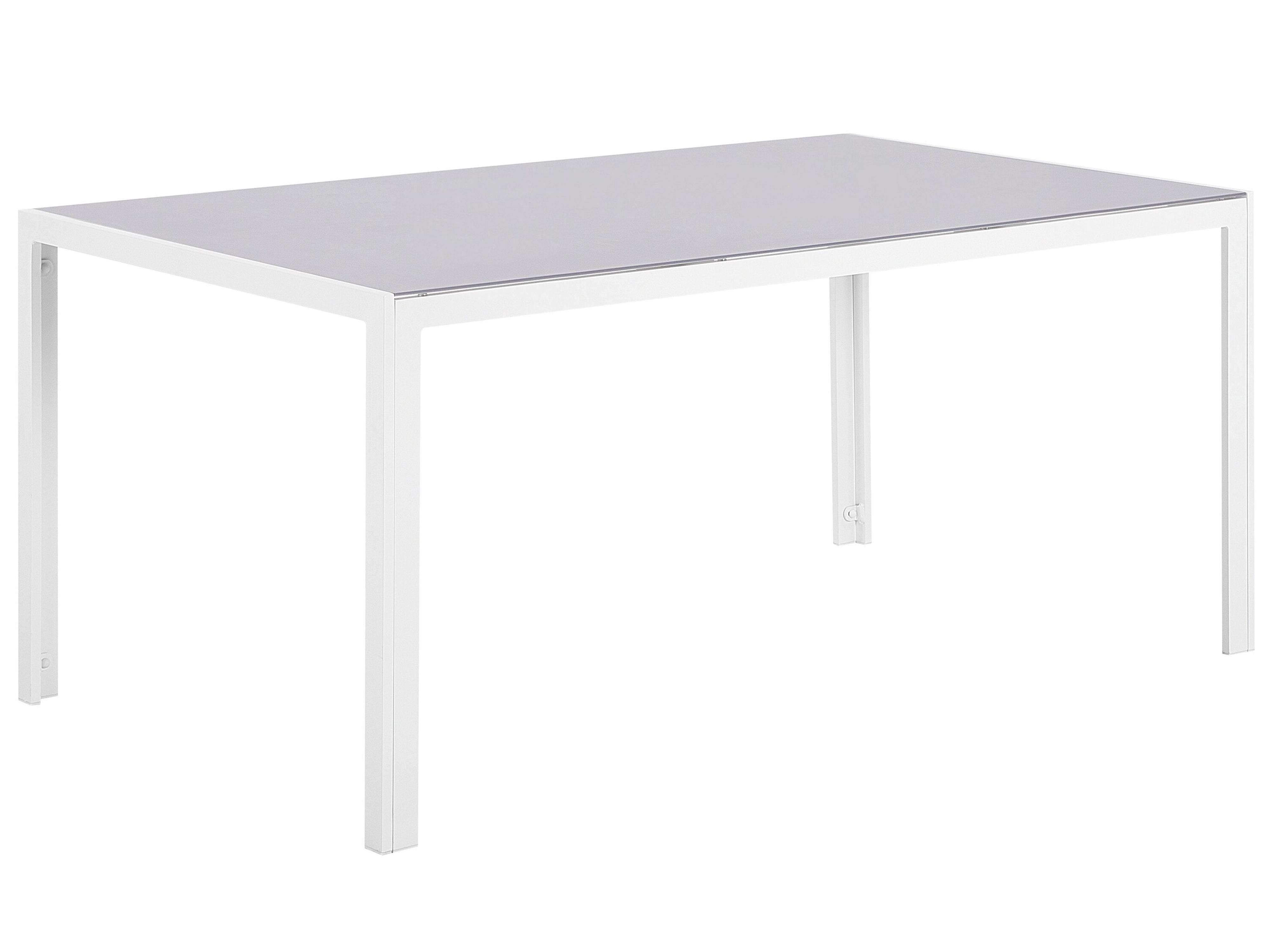 Tuin eettafel CATANIA 160 cm 91 cm Glas Grijs