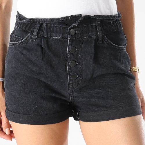 Short Jean Slim Femme Cuba Life Paperbag Noir
