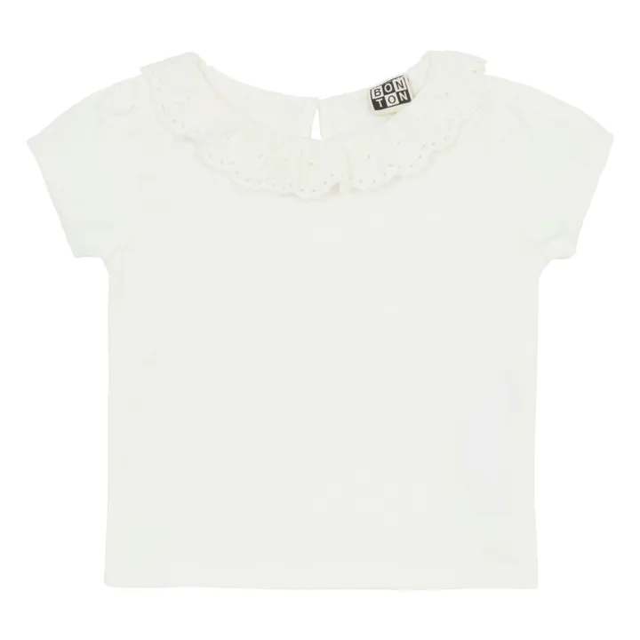 Bonton T-Shirt Irisa Coton Bio | Ecru
