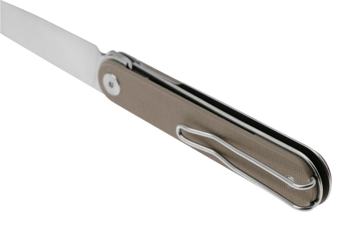 Real Steel Iris Front Flipper 8061BC Satin 12C27, Coyote G10, zakmes