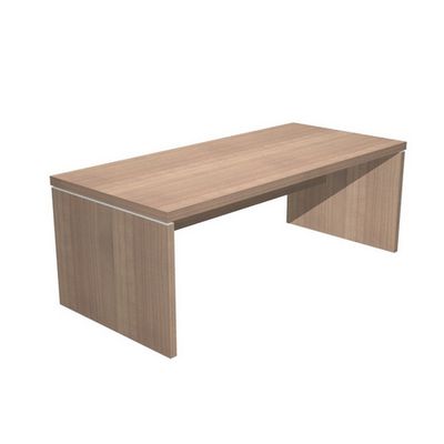 Bureau Manager FLORA - L210 x P90 cm - pieds panneaux - plateau imitation merisier arabis