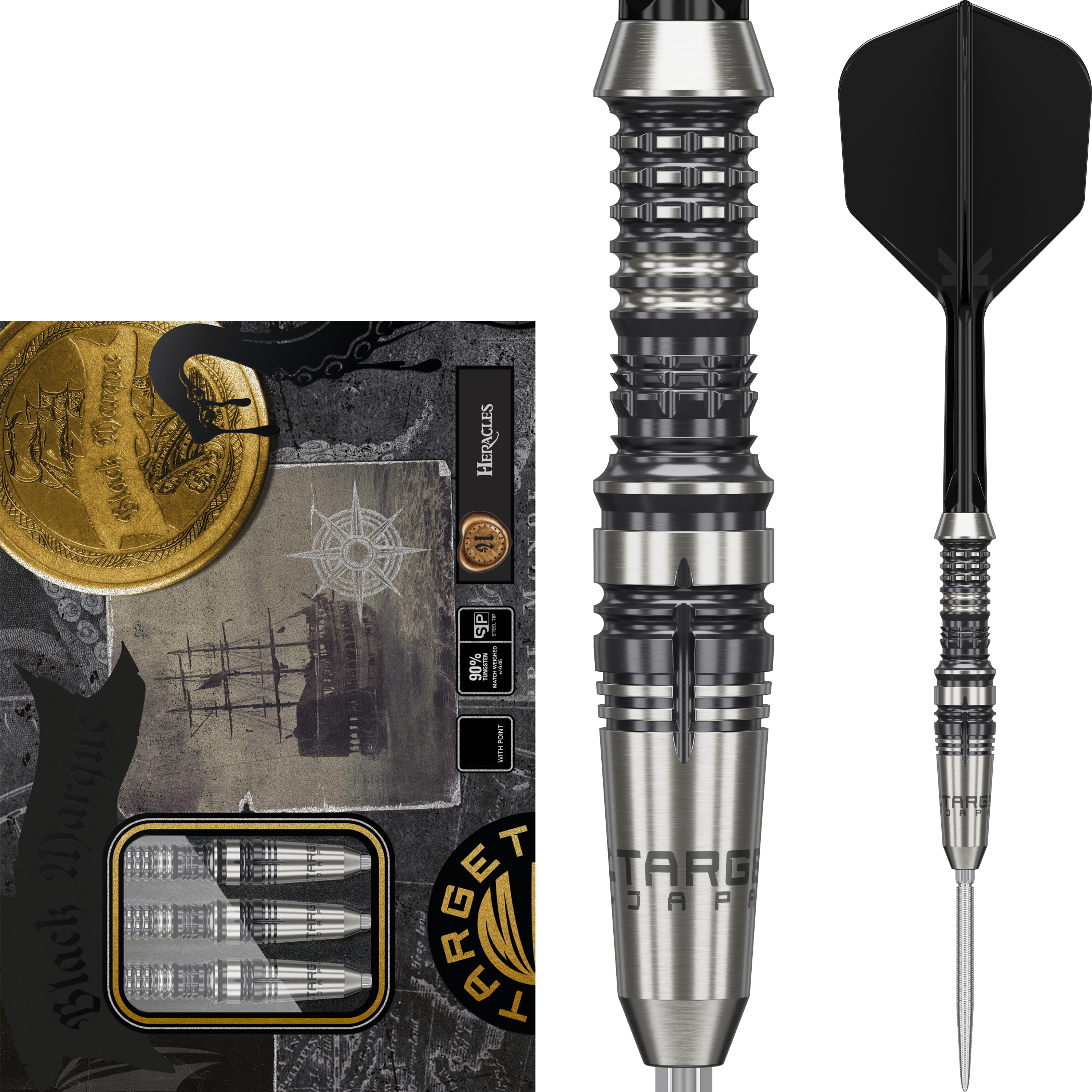Target Japan - Swiss Point - Black Marque Heracles - Steeldart