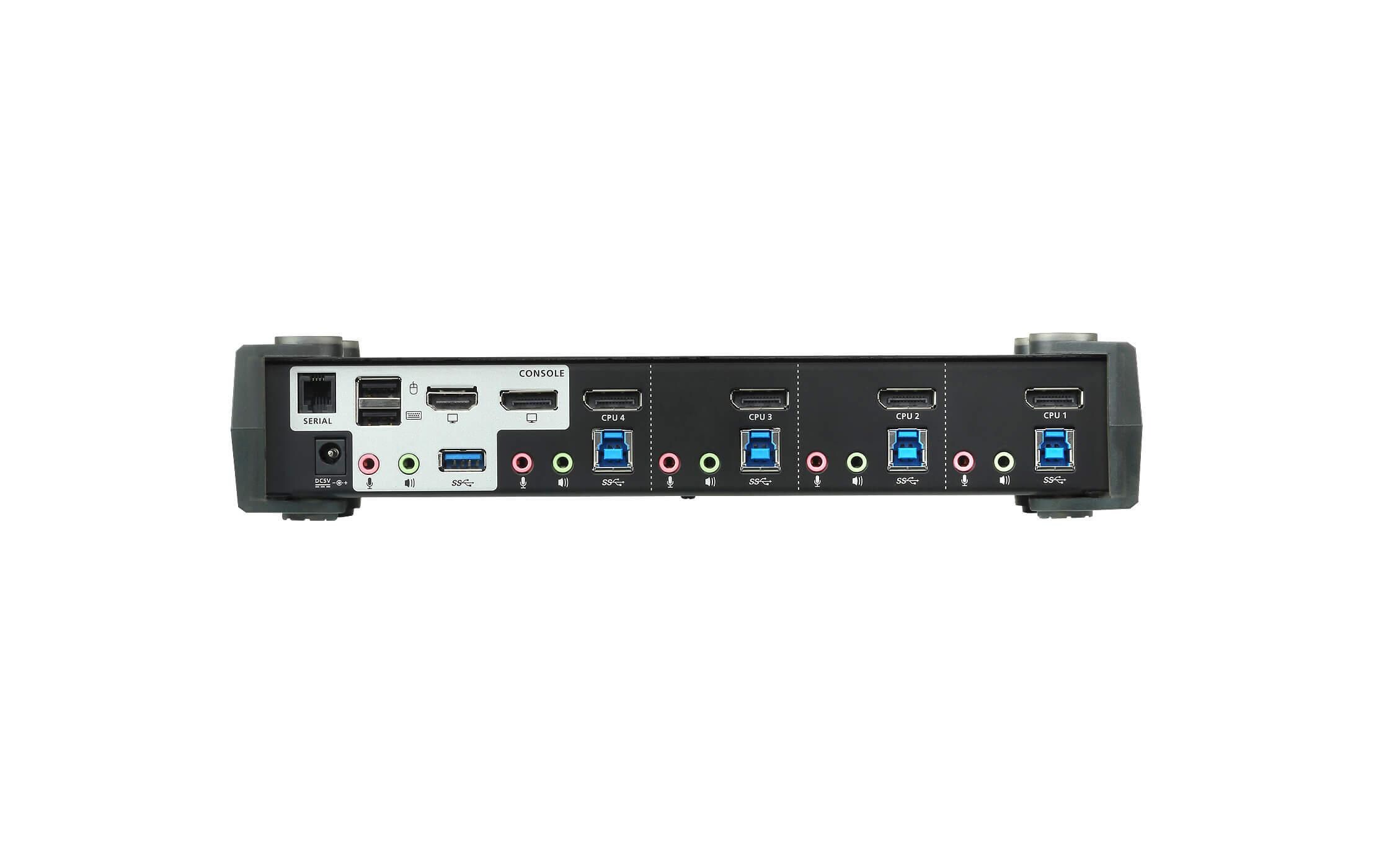 KVM Switch CS1924M<br>DisplayPort KVM-Switch mit eingebautem MST-Hub