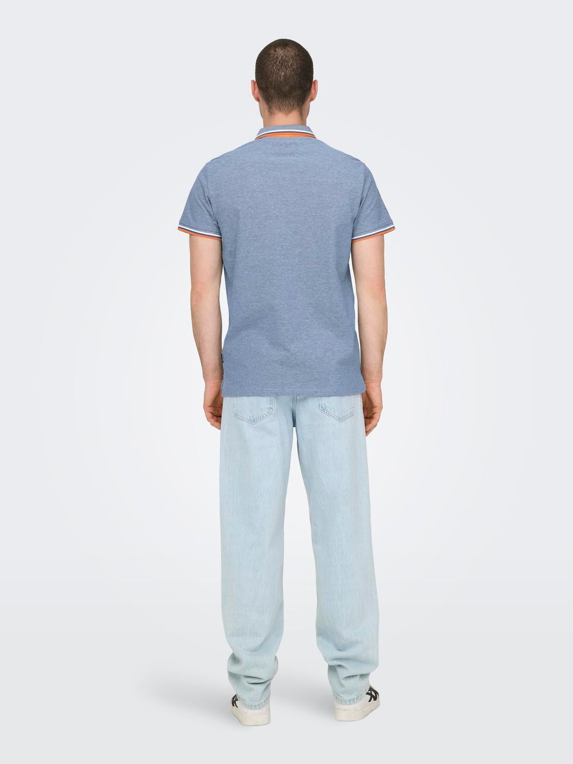 ONSFLETCHER Polo Medium Blue Denim