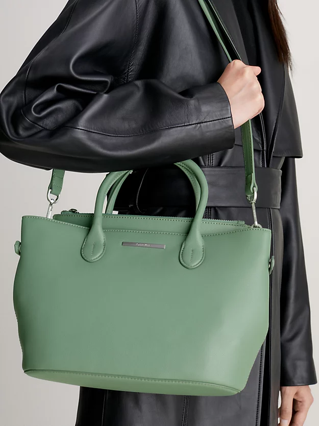 Bolsa de compras em couro sintético