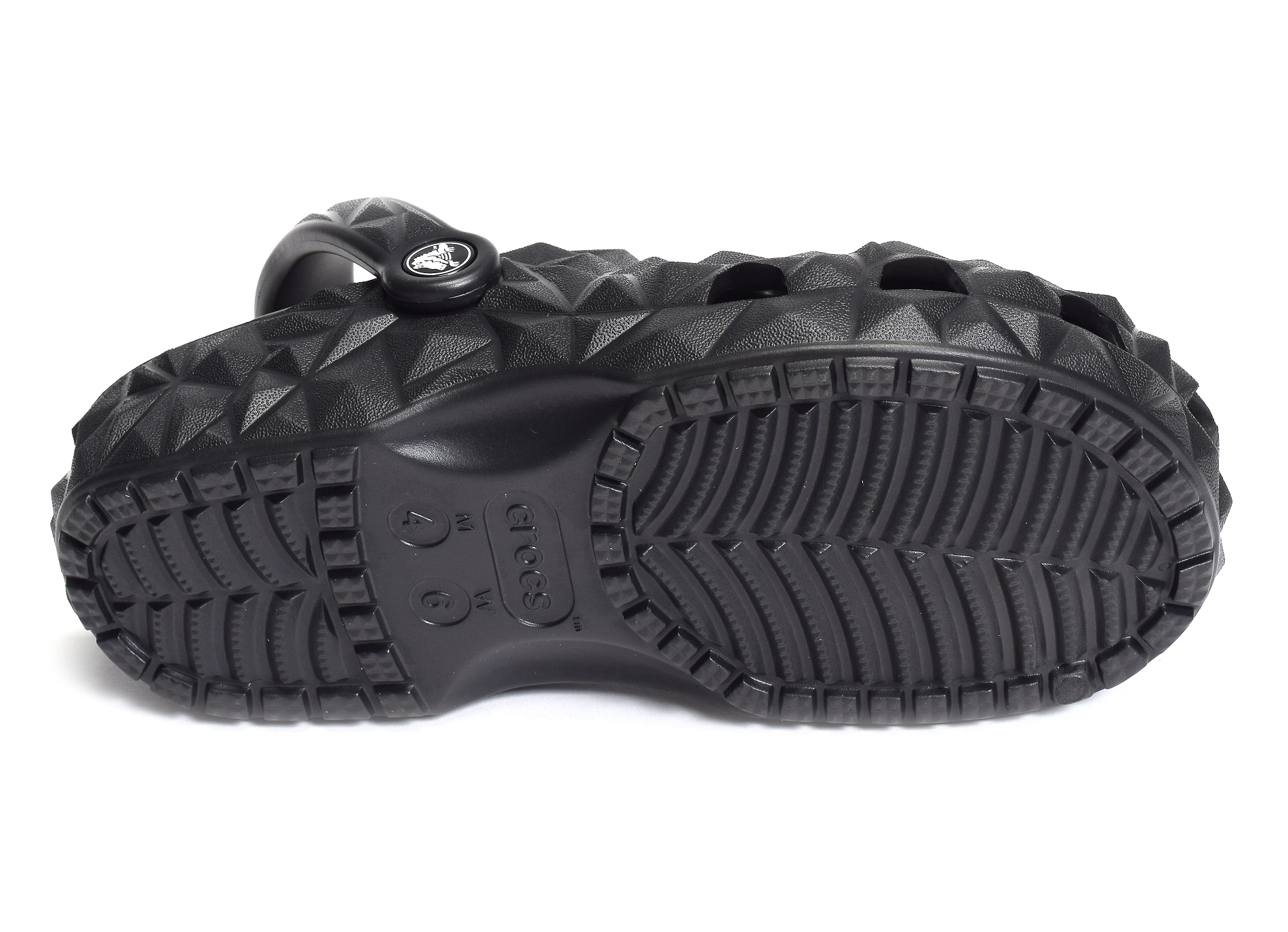 Classic geometric clog noir