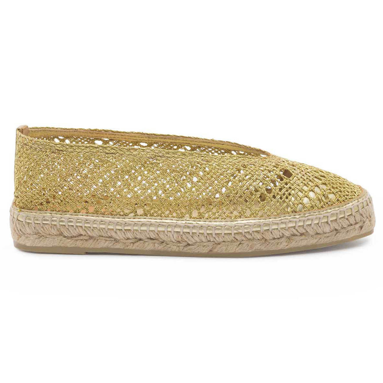 Castaner Espadrilles ajourées Kim dorées
