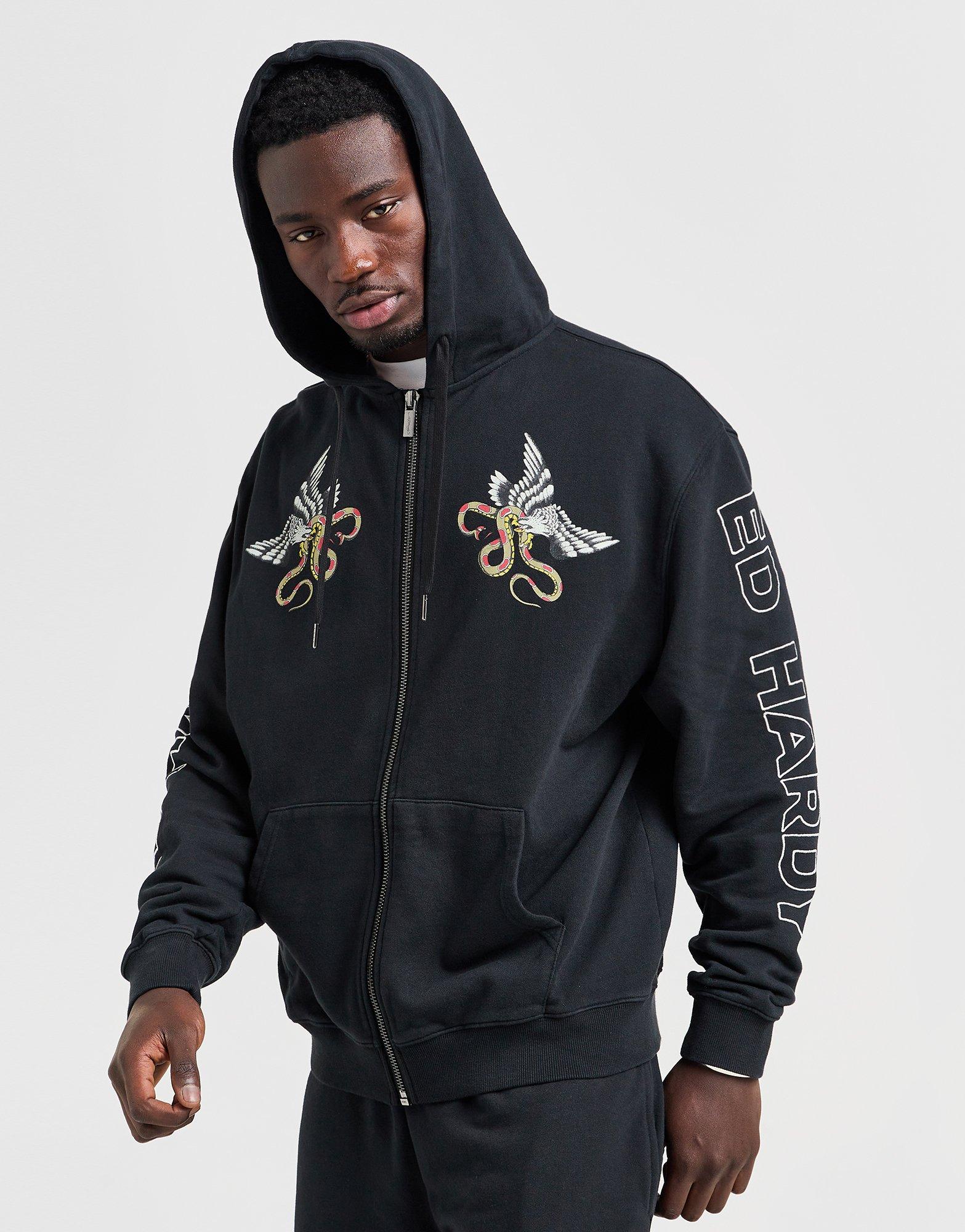 Ed Hardy Sweat à Capuche Battle Homme