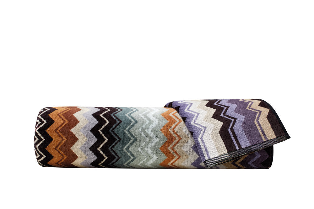 Missoni Home  Giacomo håndklæde - 165 brun/lilla