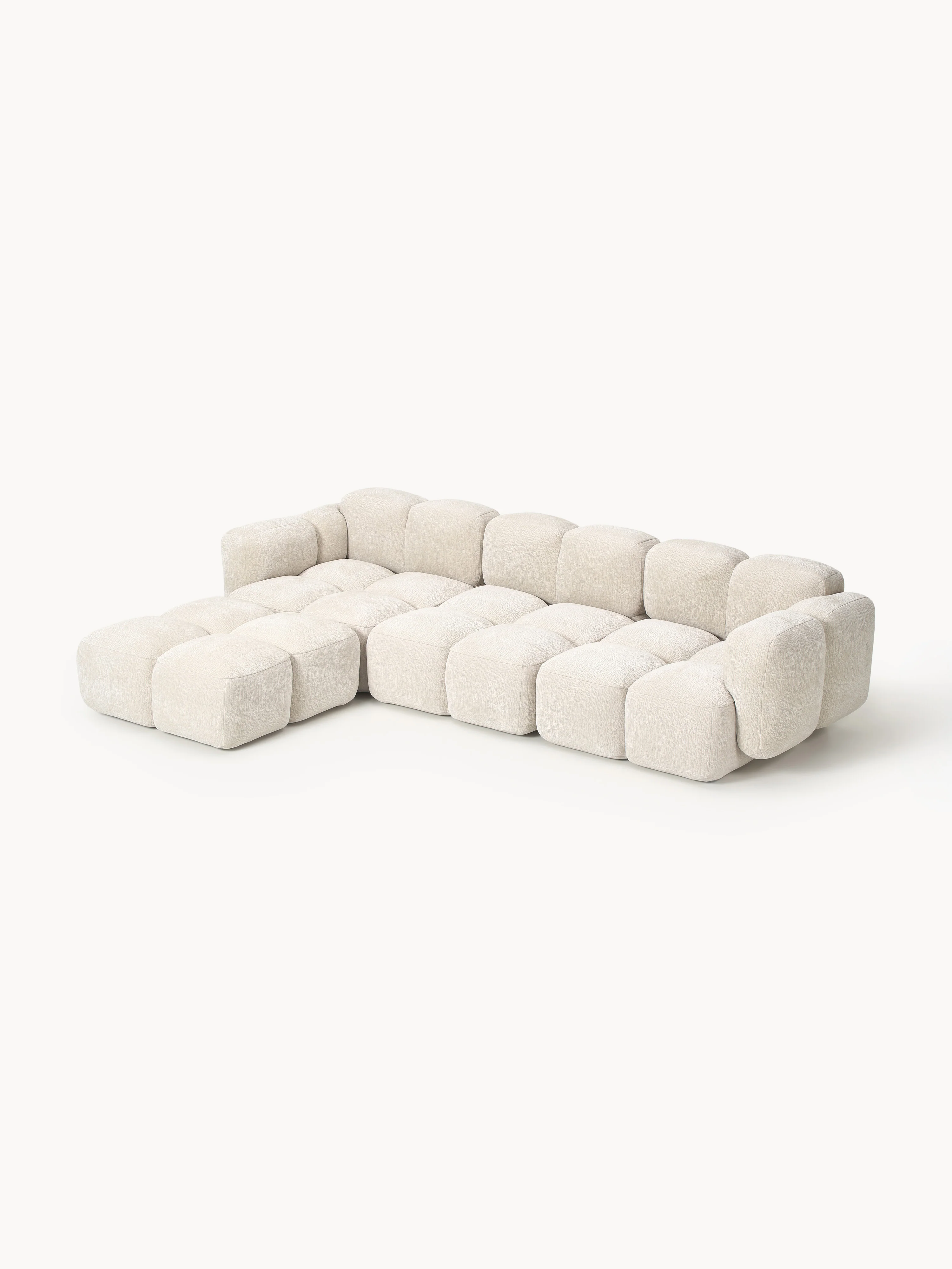Modulaire bank Tayla (4-zits) met poef (links/rechts)