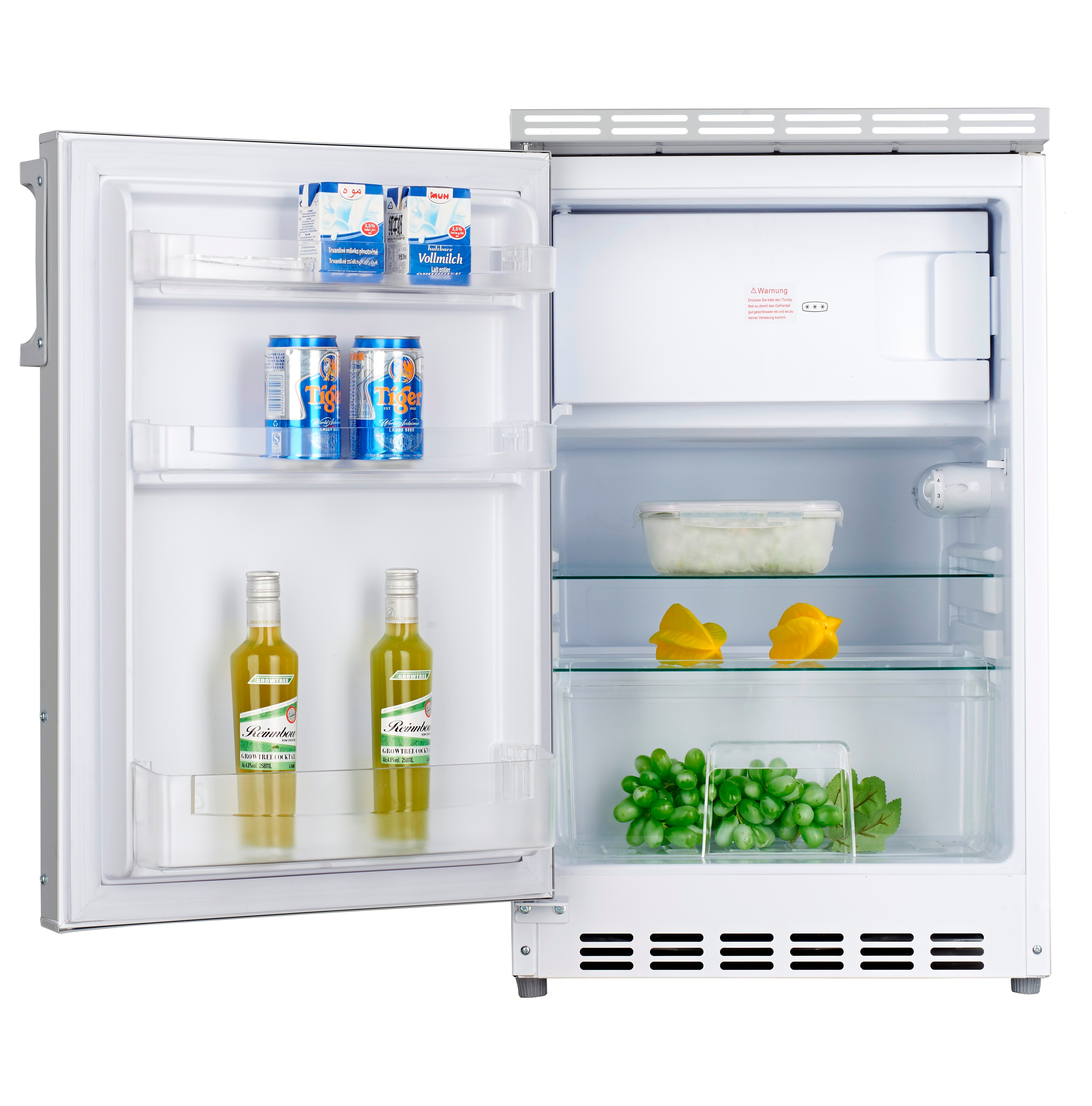 Respekta Küchenzeile KB150EYWMIC 150 cm Weiß-Eiche York Nachbildung