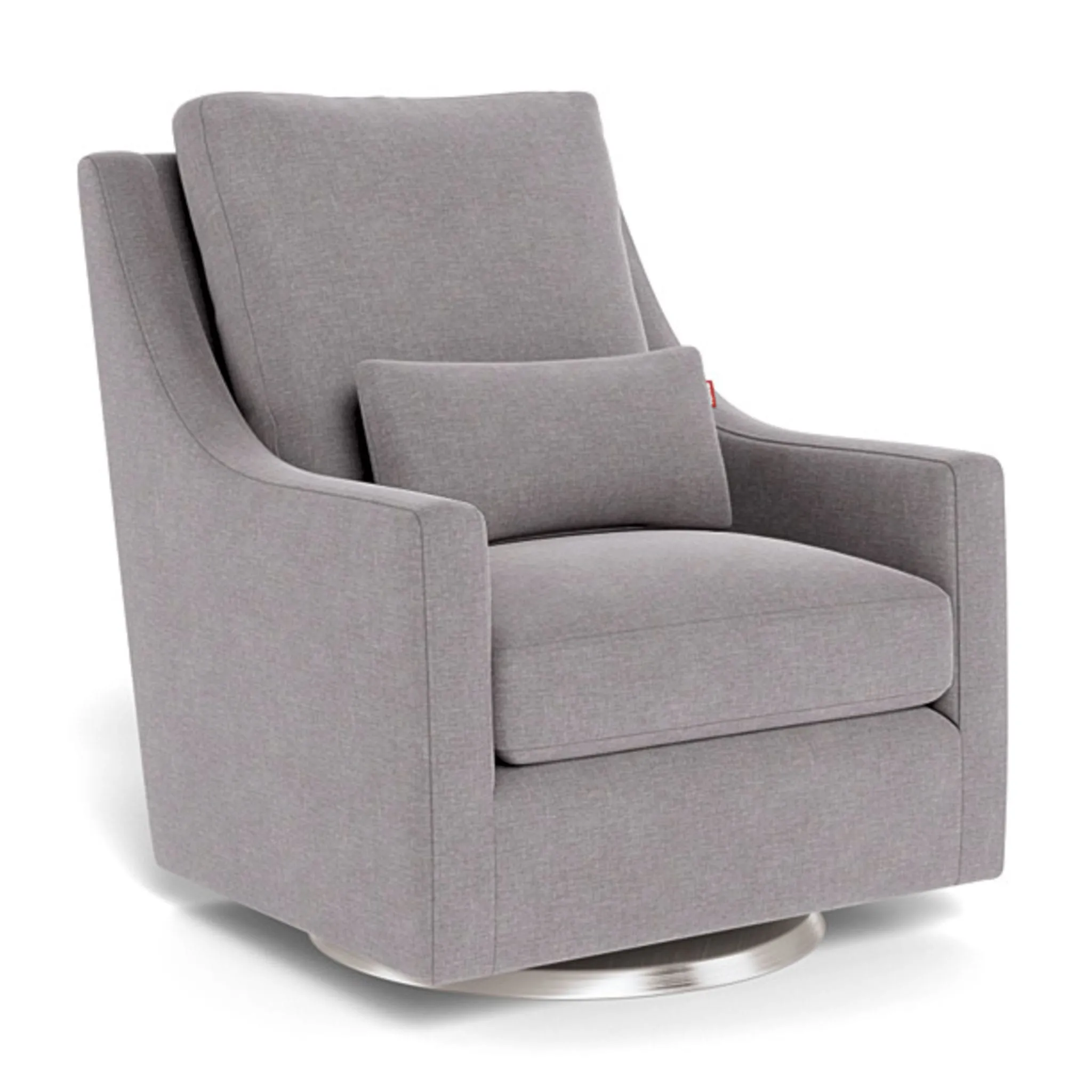 Monte Fauteuil Berçant et Pivotant Vera - Pebble Gris  Argent