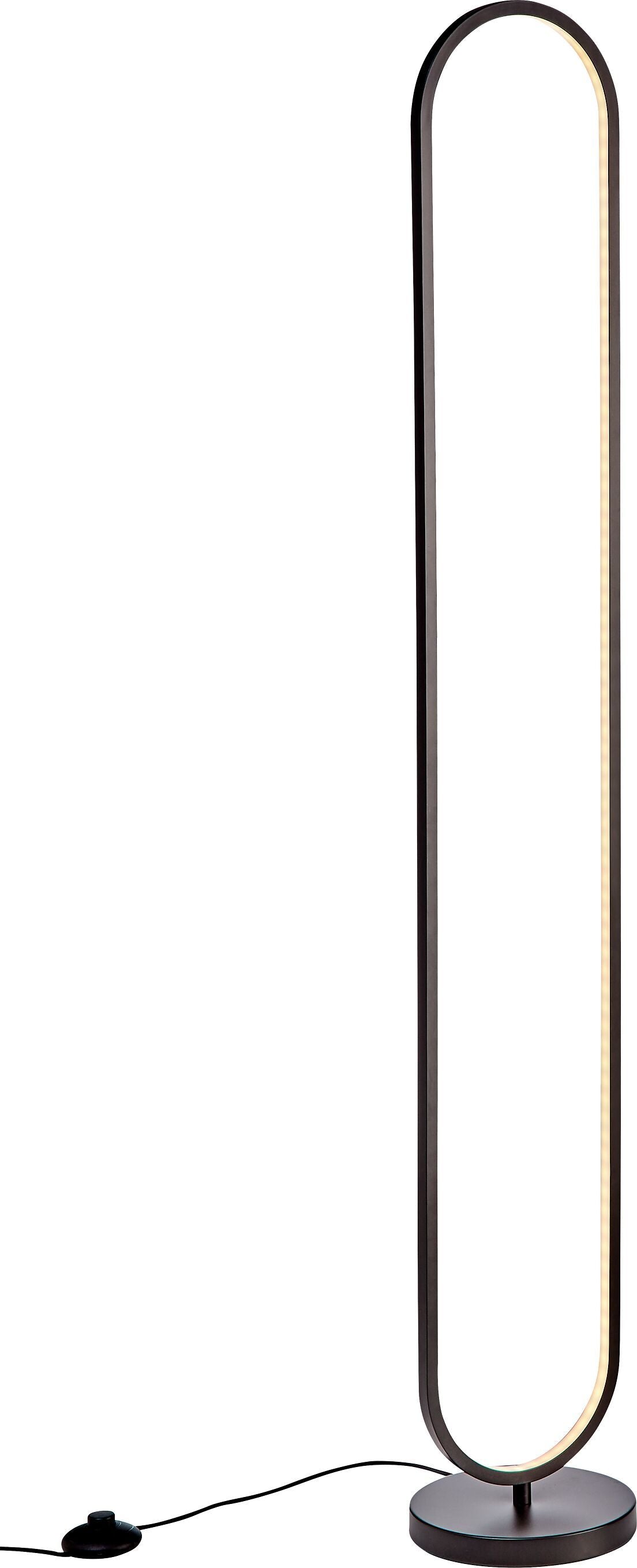 ROVA Stehleuchte - Schwarz / B: 20.0 cm x H: 130.0 cm