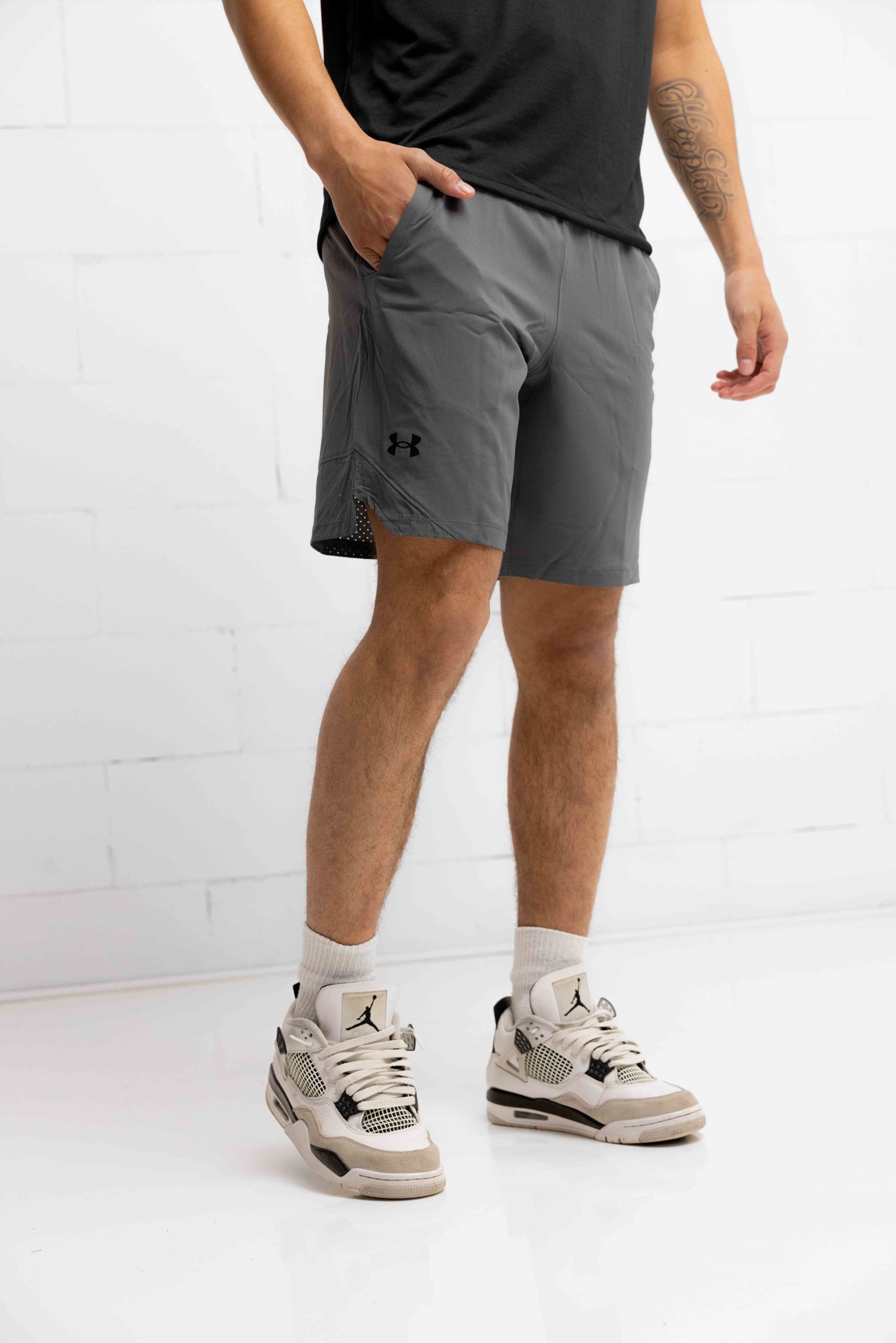 Under Armour Vanish Woven Korte Broek Heren Donkergrijs