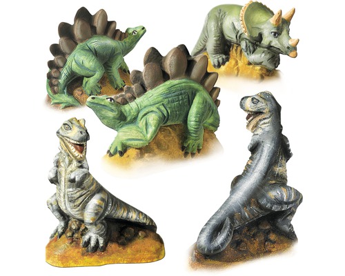 Gipsen dinosaurusfiguren