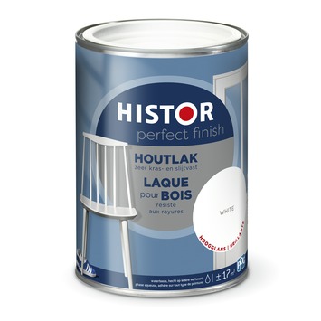 Histor Perfect Finish houtlak hoogglans wit 1,25 liter