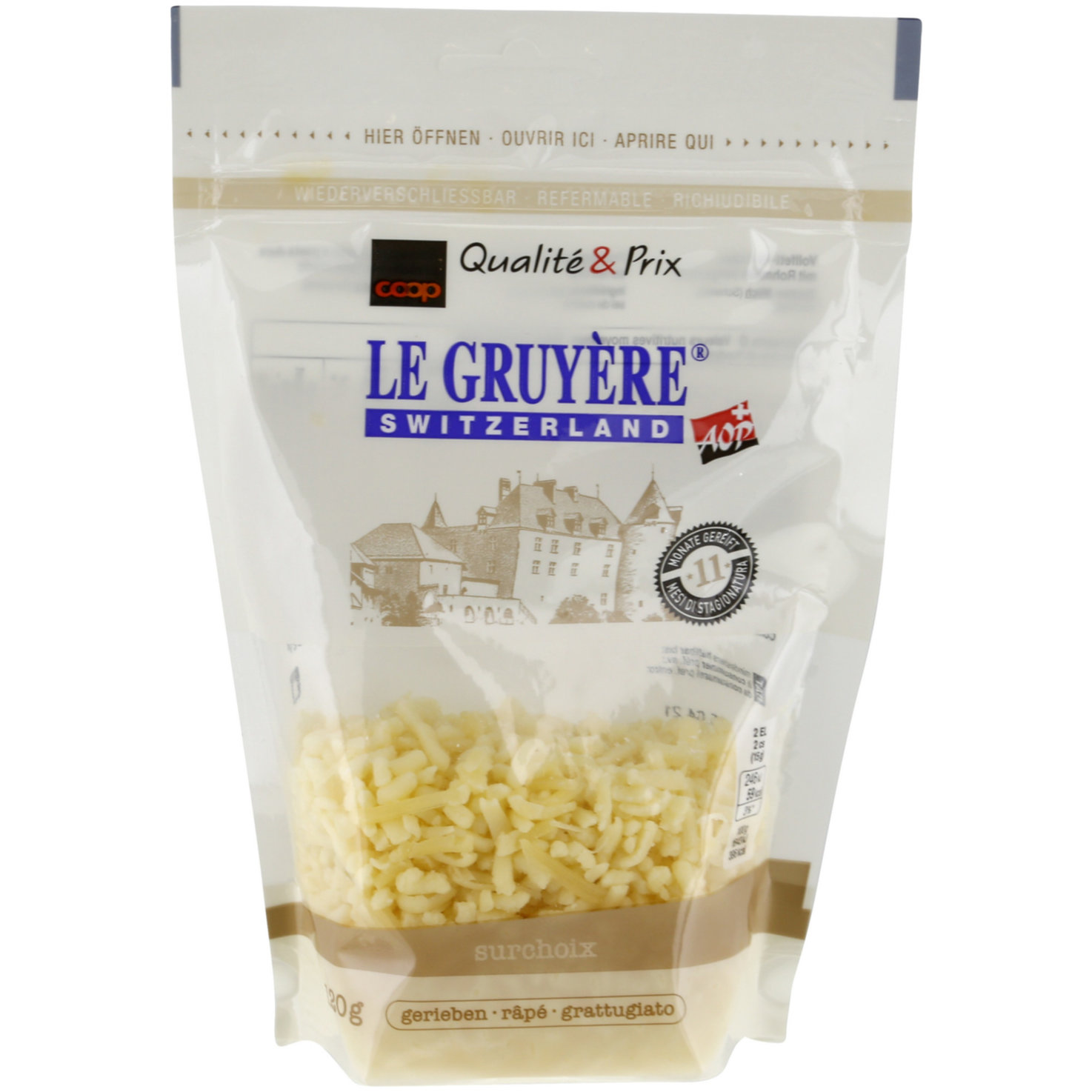 Gruyère Reibkäse surchoix