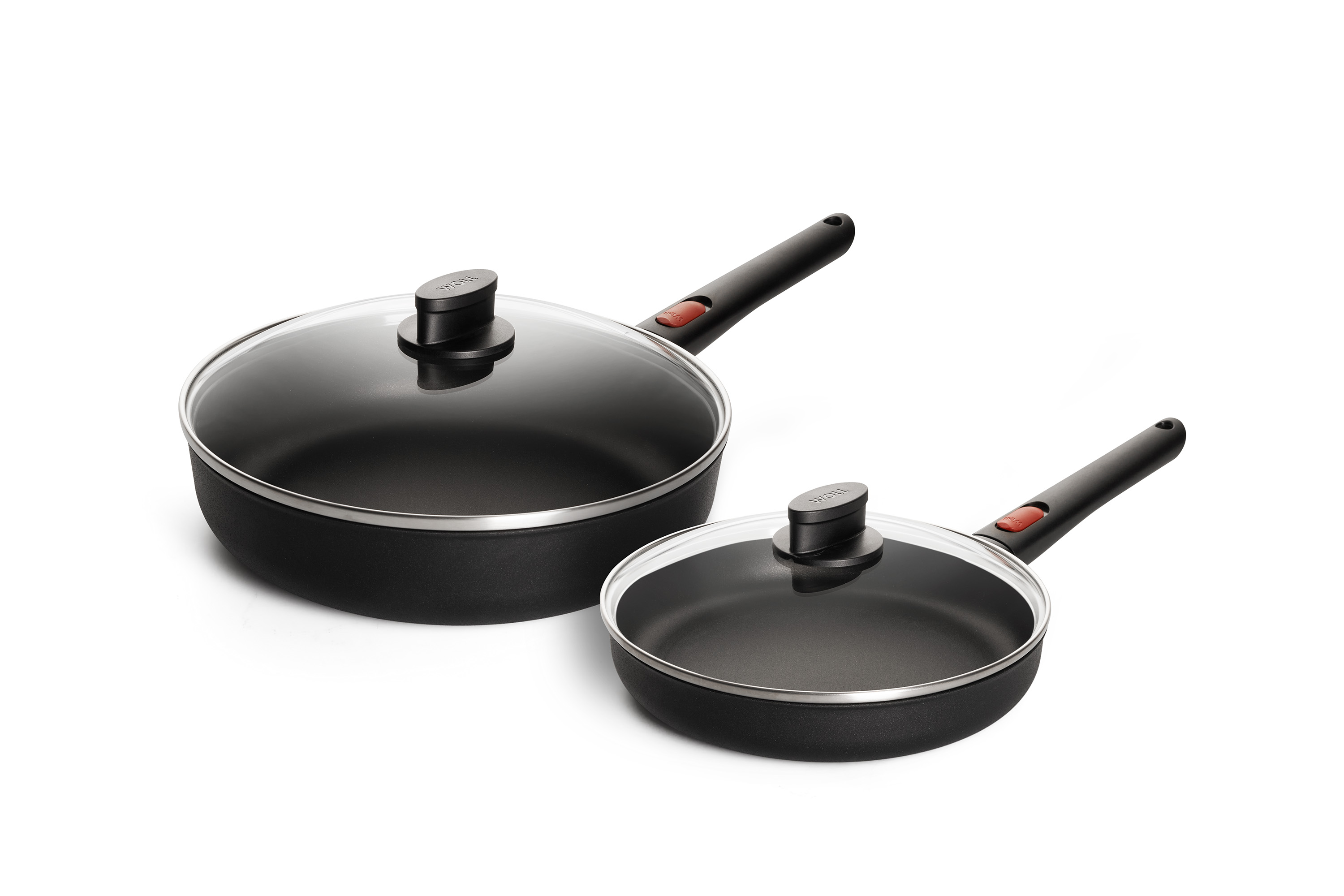 Eco Lite QXR Pfannen-Set mit Deckeln, 4-tlg., Ø 28 cm + 24 cm  - Herdart: Alle Herdarten inkl. Induktion von WOLL