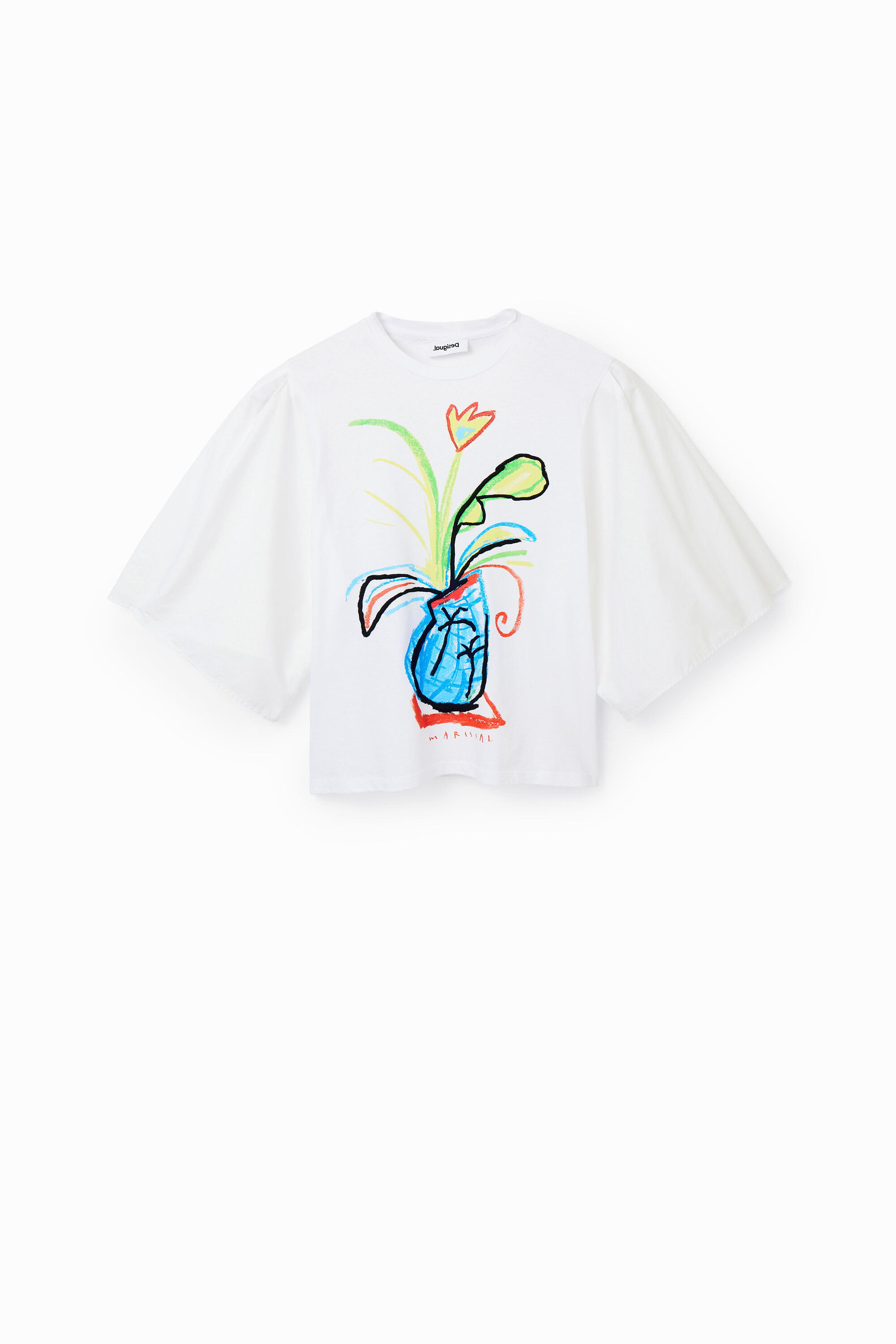 T-shirt manches volume popeline