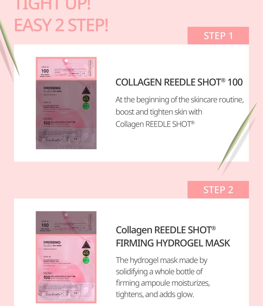 VT - Collageen Reedle Shot 100 2Step Hydrogel Masker