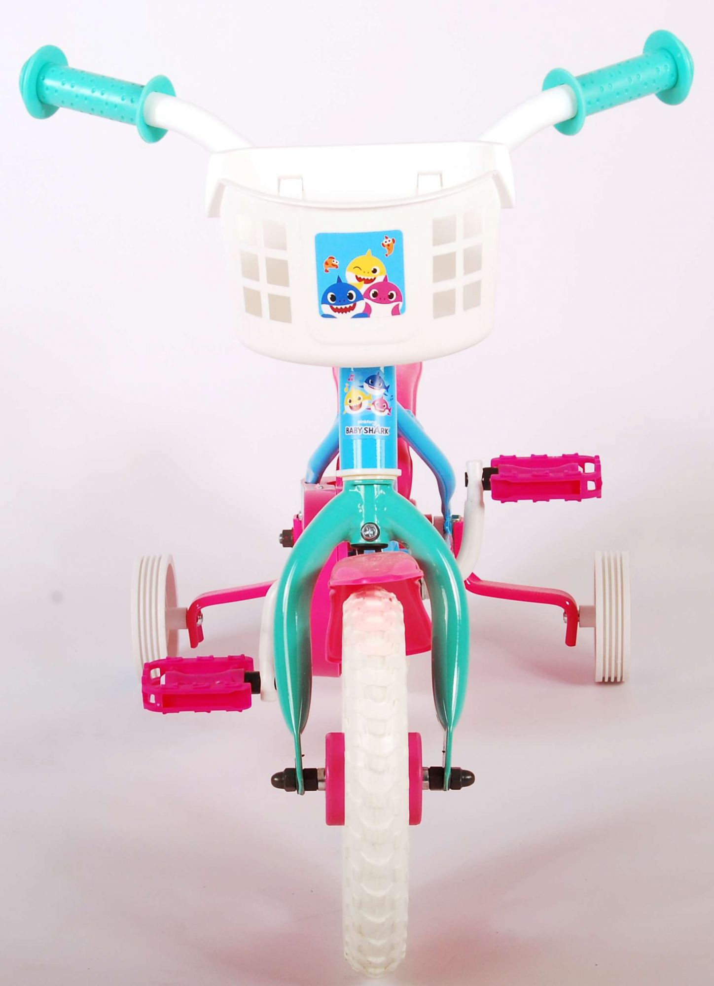TPFSports Ocean Kinderfahrrad - Jungen und Mädchen - 10 Zoll - Fester Gang - Rosa/Blau