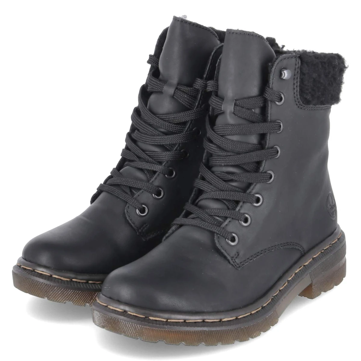 RiekerSchnürboots - schwarz