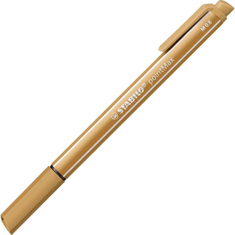Stylo feutre Stabilo PointMax à capuchon pointe 1 mm - Pochette de 15