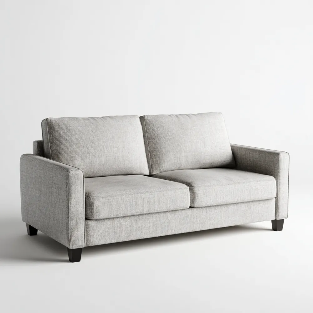 Modernes 2-Sitzer-Sofa - Stoff 150x85x90 cm - Hellgrau