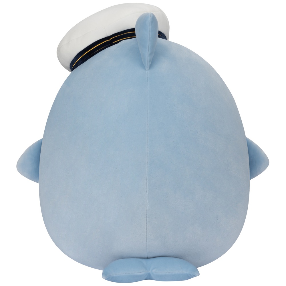 Original Squishmallows 50 cm Samir der Blauwal mit Matrosenhut