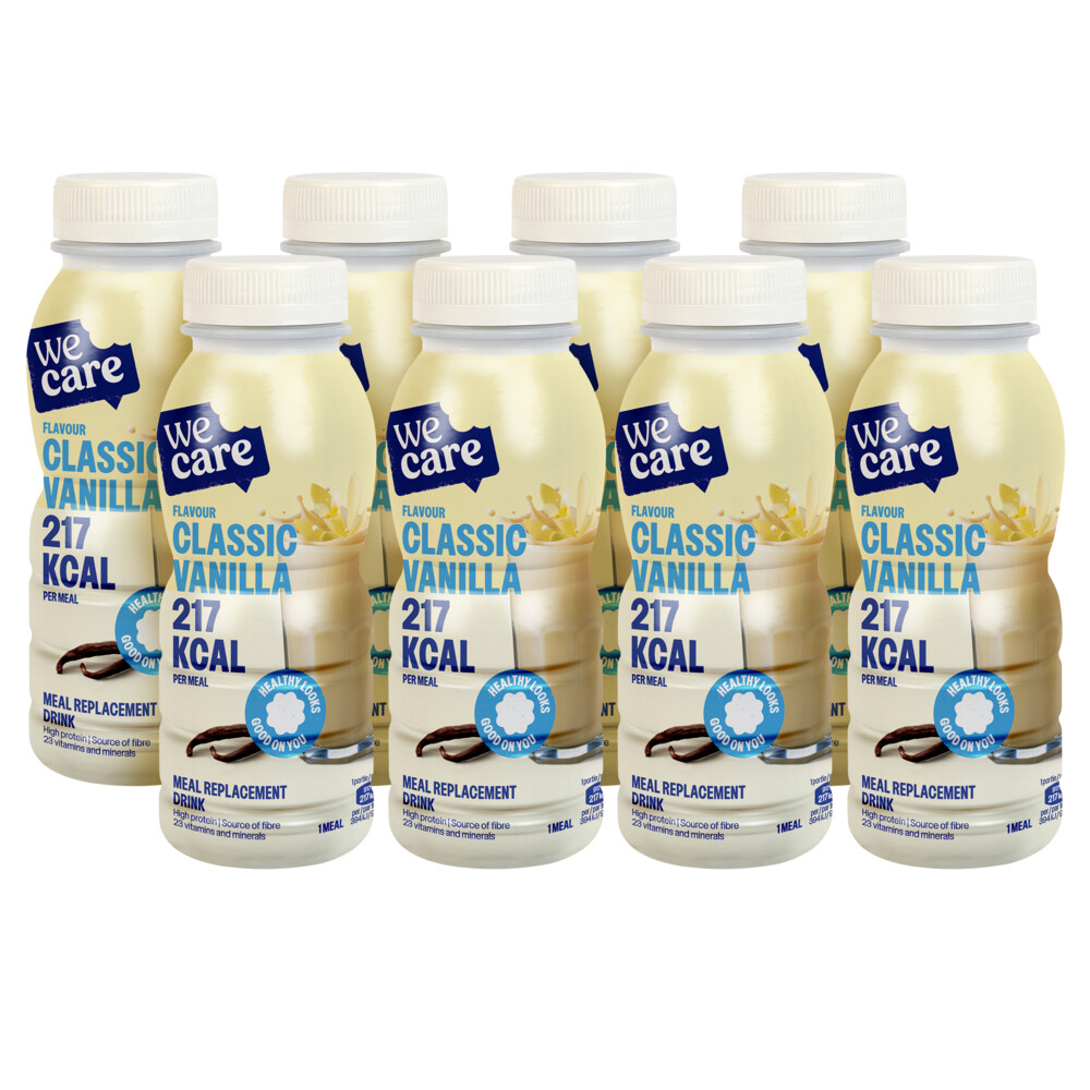 8x WeCare Meal Replacement Drink Classic Vanilla236 ml