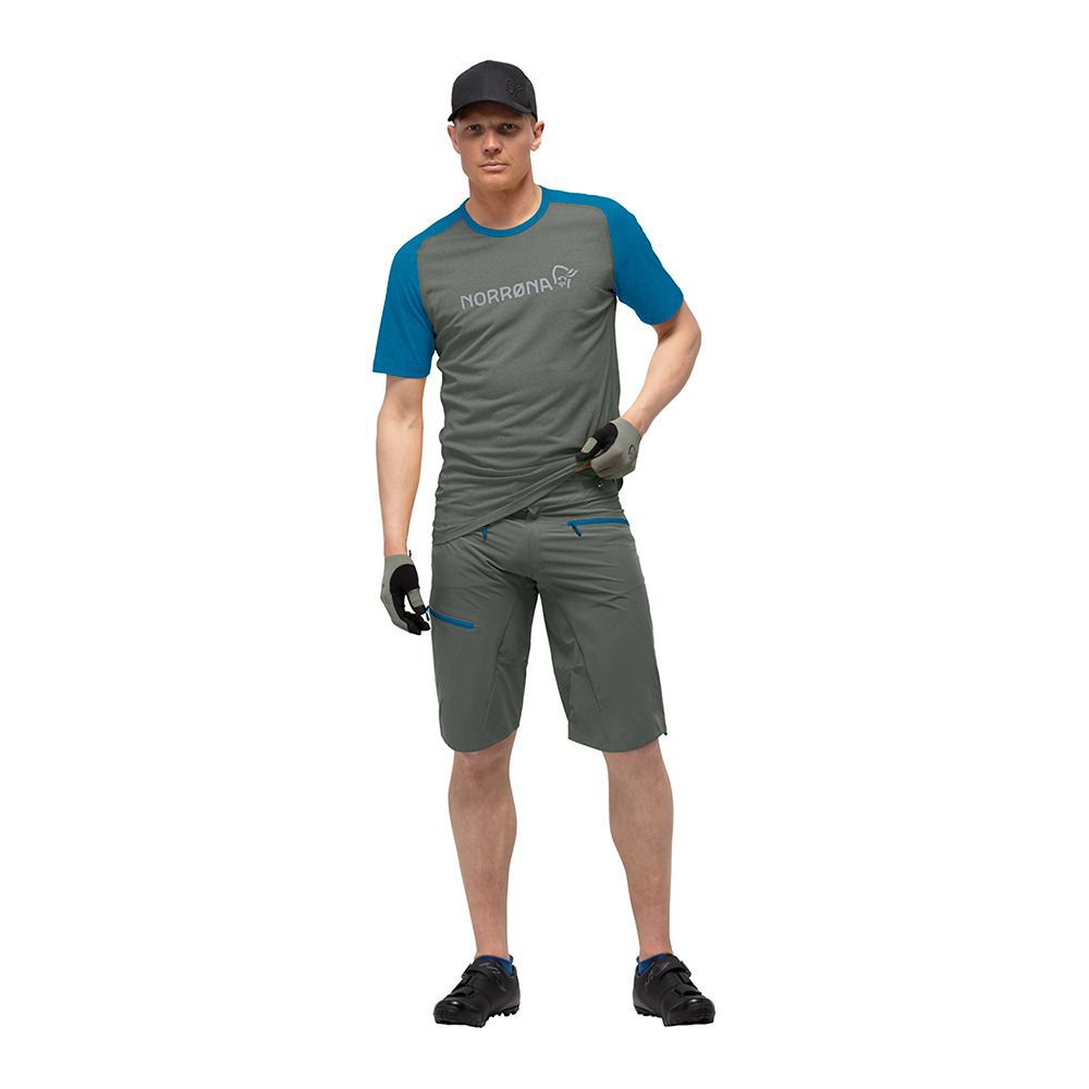 Norrona FJØRÅ FLEX1 - Short Homme castor grey