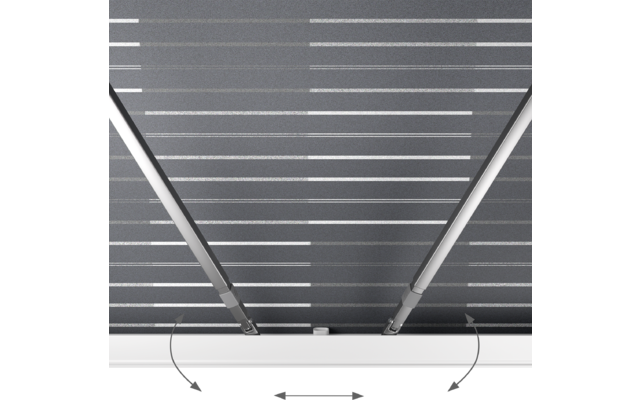Dometic PerfectWall PW 1100 Wandmarkise Weiß / Horizon Grey