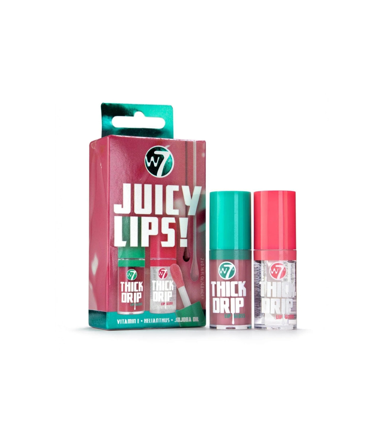W7 - Duo de Brilho Labial Juicy Lips! - Too Close + In the Clear