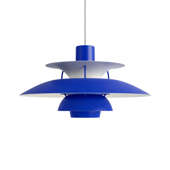 Louis Poulsen - PH 5 Pendelleuchte, monochrome blue
