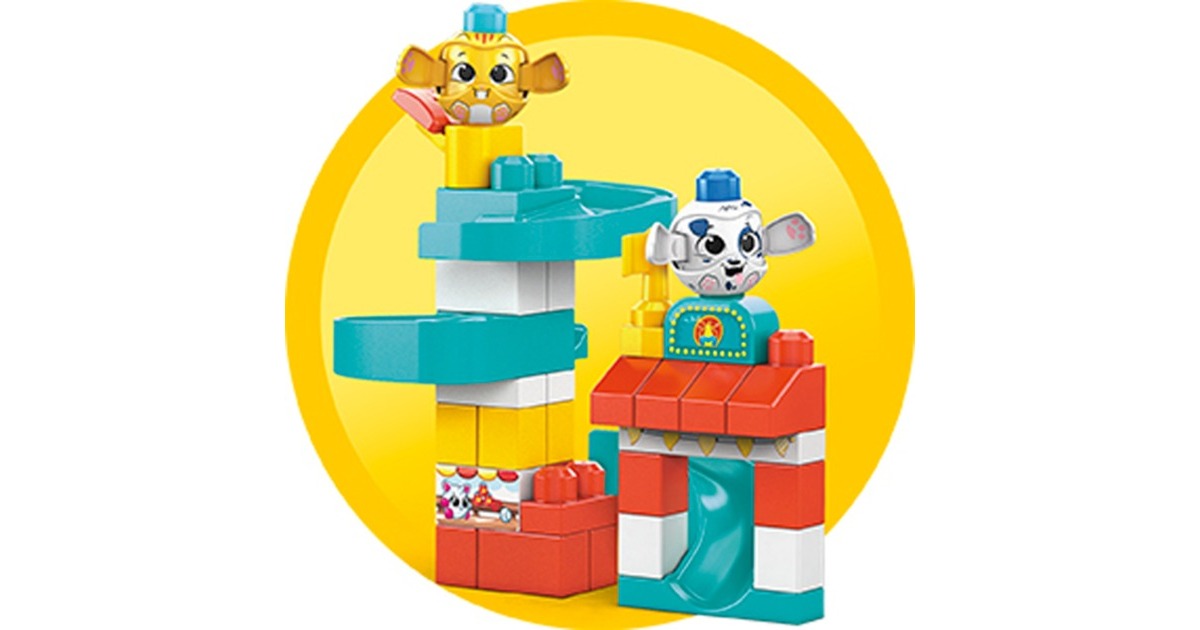 MattelPeek a Blocks - Pretpark Constructiespeelgoed