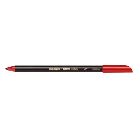 edding 1200m Fasermaler colourpen metallic, 1-3mm, rot