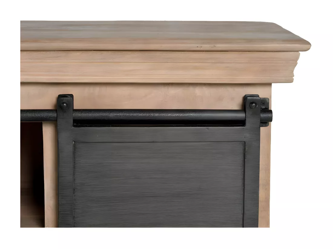 Buffet avec 6 tiroirs de style industriel. Multicolor.Giner y Colomer.85x40x190