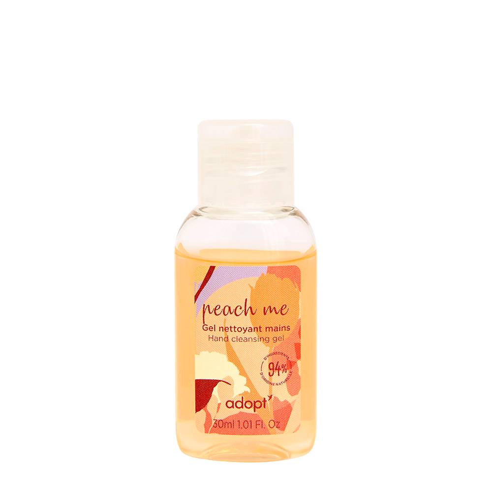 Peach me Gel nettoyant mains sans rinçage 30 ml