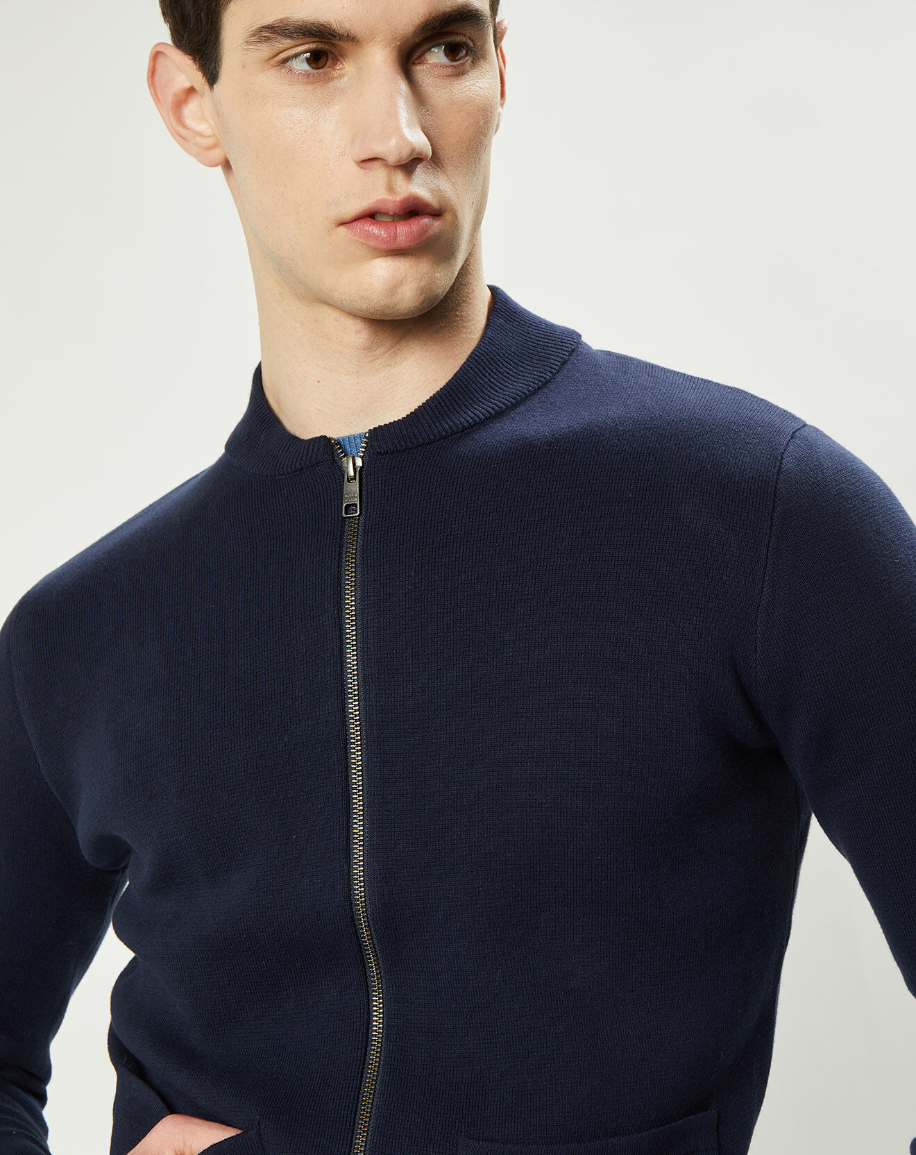 Harris Wilson Bombers en maille Gaelos marine