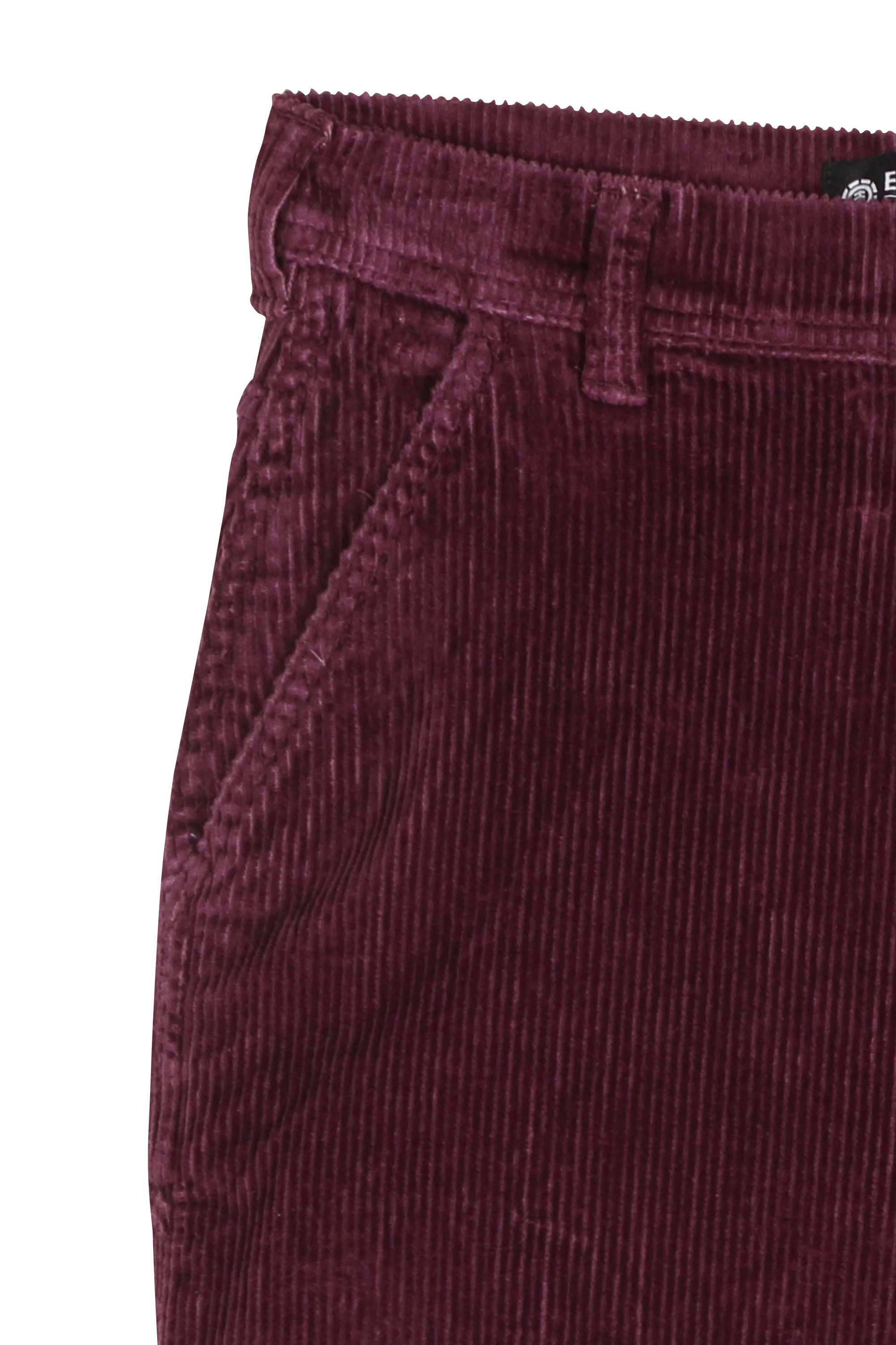 ELEMENT Pantalon en velours UTILITY Rouge