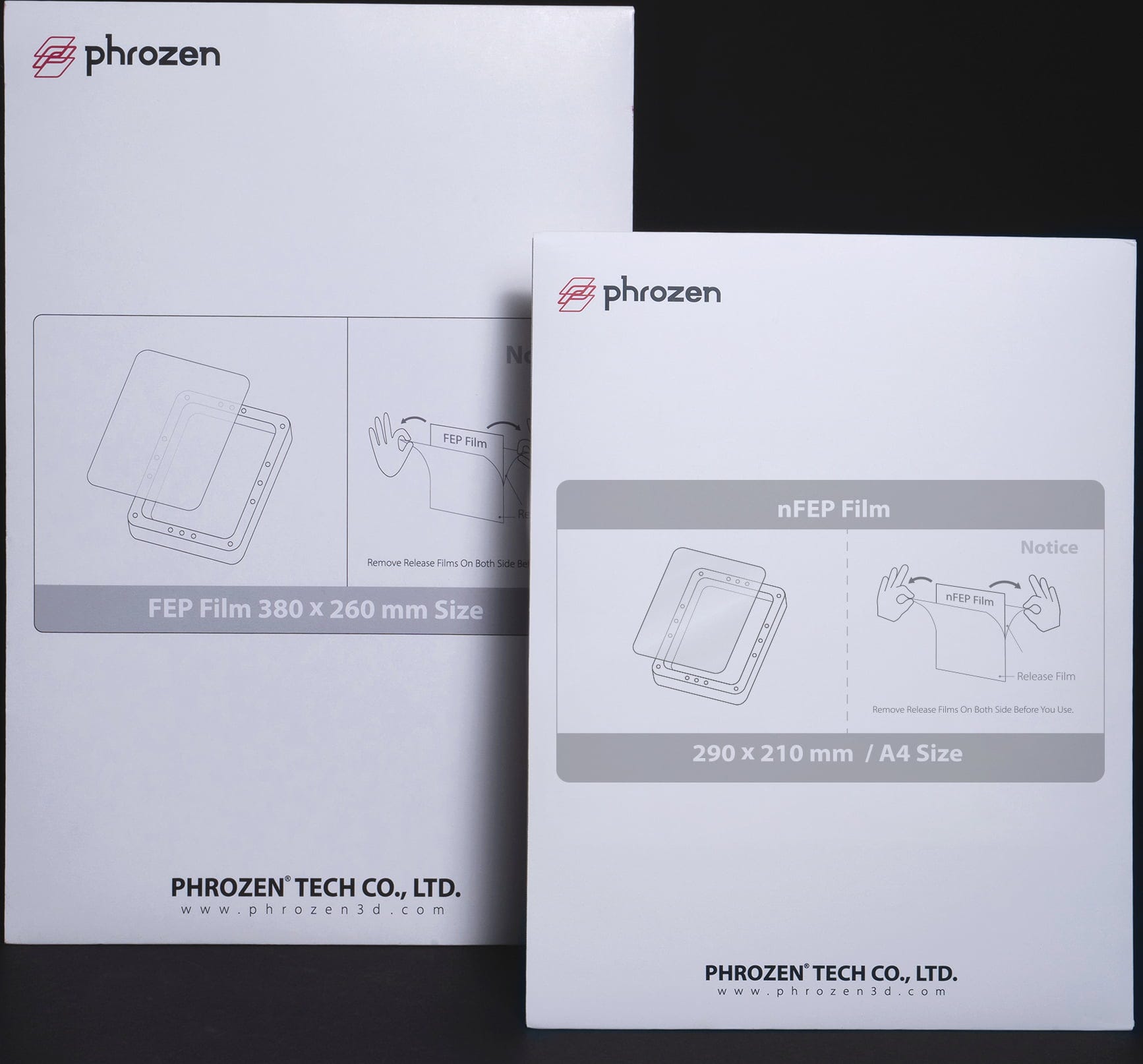 Phrozen  nFEP, 290 x 210 x 0,15 mm    Langlebige nFEP-Filme für mehrmaliges Drucken