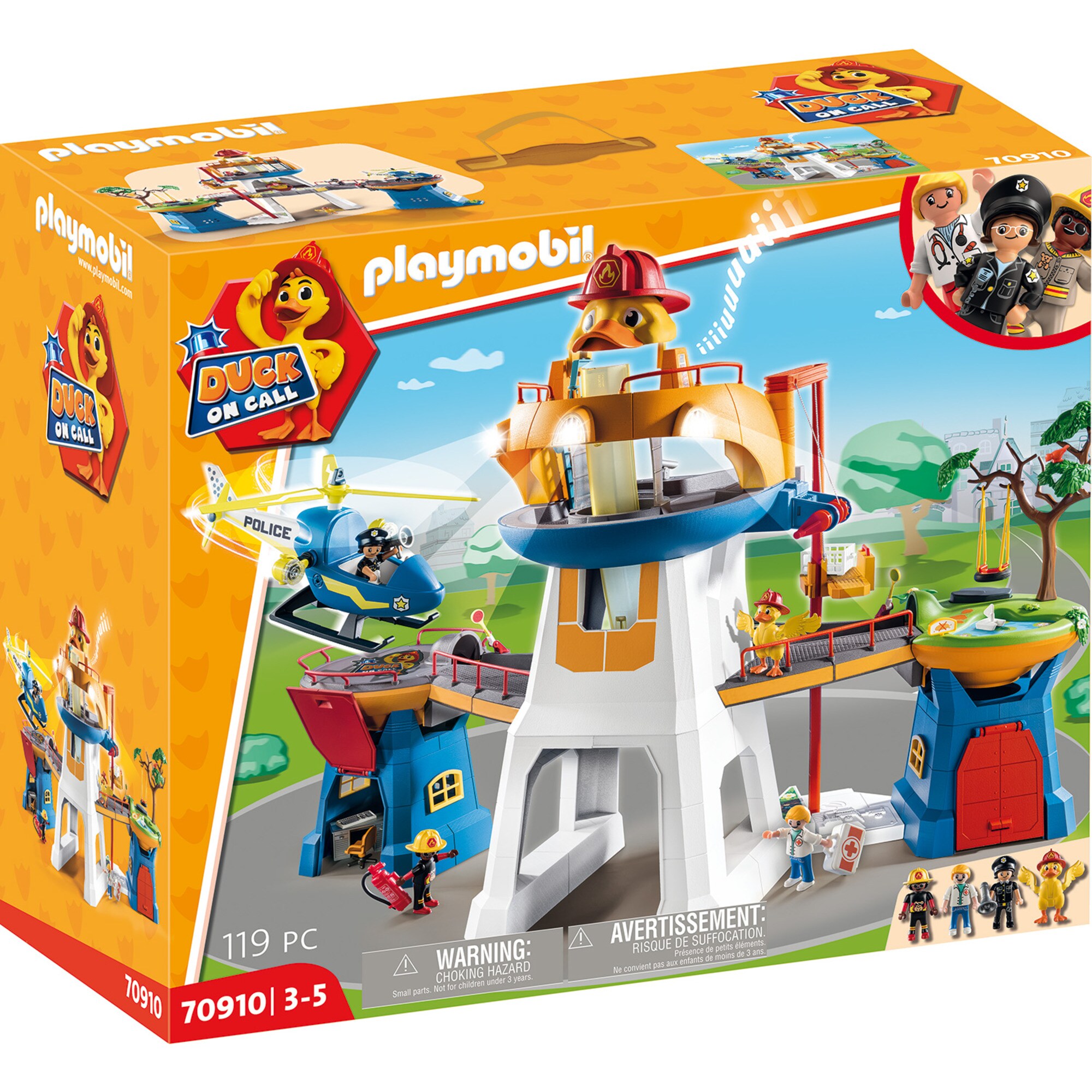 PLAYMOBIL Konstruktionsspielzeug DUCK ON CALL Das Hauptquartier