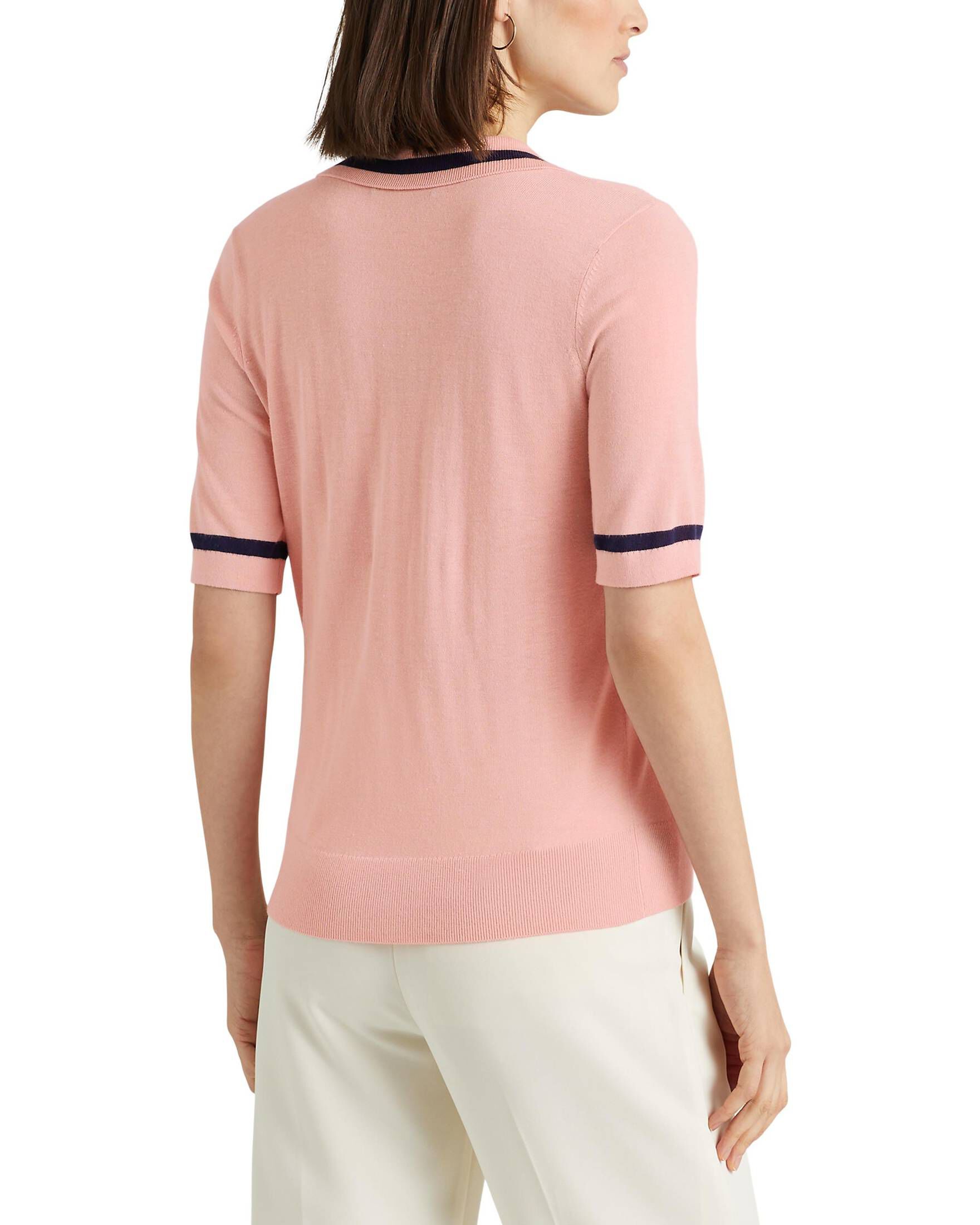 Lauren Ralph Lauren| Damen Kurzarmpullover mit Seide
