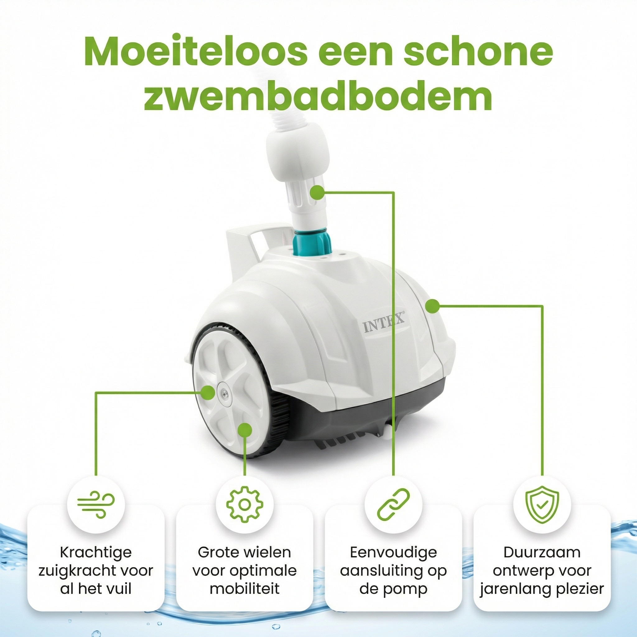 Intex zx50 automatische zwembadstofzuiger