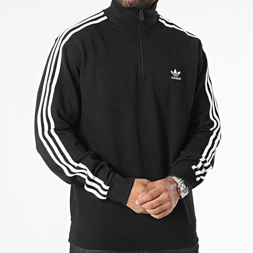 Sweat Zippé A Bandes 3 Stripes IL2503 Noir