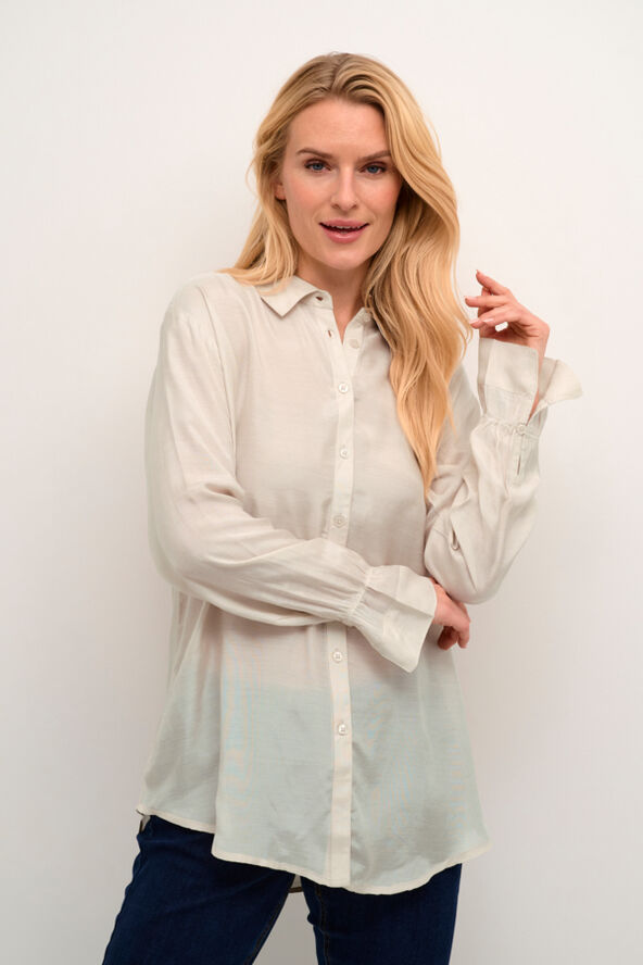 Cream CRArina Shirt Ancient scroll
