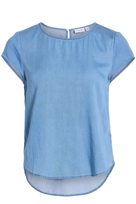 Vila blauwe dames blouse