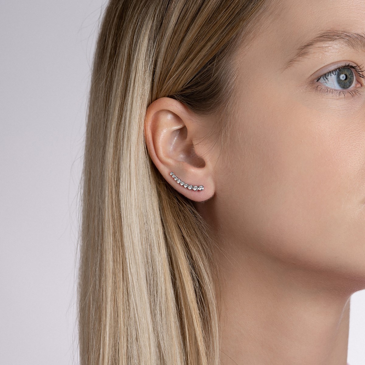 Boucles d'oreilles Brillaxis ear-cuff empierrées