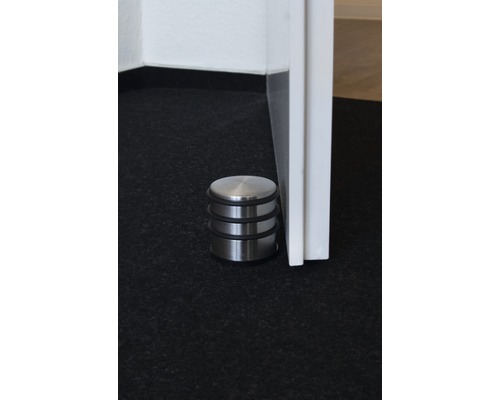 Deurstopper van roestvrij staal Ø 70 x H 75 mm